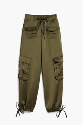 Satijnen lange broek - GREEN - L Satijnen lange broek - GREEN - L