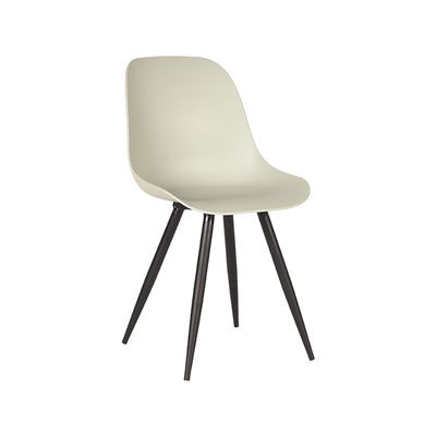 LABEL51 Eetkamerstoel Monza - Breeze - Kunststof - Black Frame