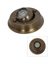 Opbouwspot Lima Antiek Messing