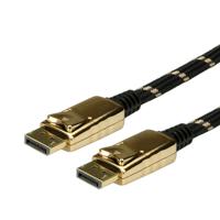 ROLINE GOLD DisplayPort Kabel, DP M/M, 1 m - thumbnail