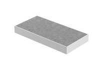 INK Tilo Versus tegelframe van gepoedercoat staal incl. watervaste constructieplaat met tegel 36x4x18 cm, mat wit/mat concrete