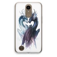 Yin Yang Dragons: LG K10 (2017) Transparant Hoesje