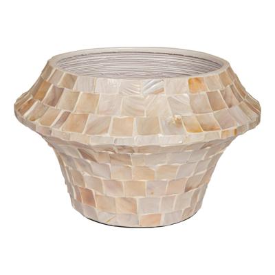 Daven Cream poly shell pot rond laag M