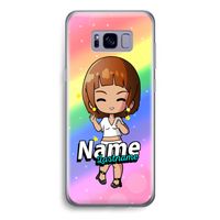 Chibi Maker vrouw: Samsung Galaxy S8 Transparant Hoesje