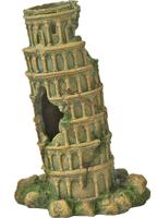 Polyresin ornament toren van Pisa groen 15x22 cm Gebr de Boon - Gebr de boon