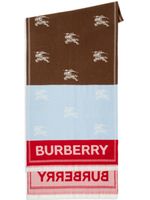 Burberry écharpe en laine Equestrian Knight - Marron