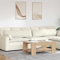 Sofa Kussens 2 pcs Crme 145 x 40 cm Katoen Stof Sofa Kussens 2 pcs Crme 145 x 40 cm Katoen Stof