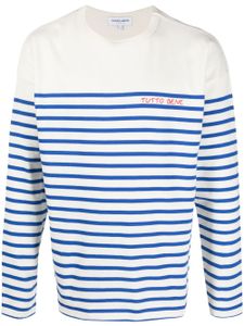 Maison Labiche t-shirt rayé à manches longues - Bleu