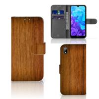 Huawei Y5 (2019) | Book Style Case | Donker Hout