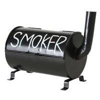 Zwarte terras asbak Smoker 20 cm - Asbakken