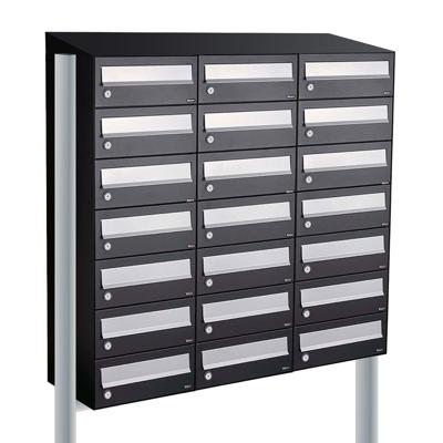 Allux Hive Set 3-Breed, 7-Hoog Met Dak Op Statief Zwart - 40030070_3x7ds
