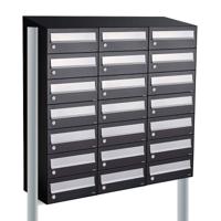 Allux Hive Set 3-Breed, 7-Hoog Met Dak Op Statief Zwart - 40030070_3x7ds