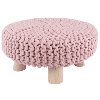 Kruk Caro Ø60 x 25 cm licht roze - thumbnail