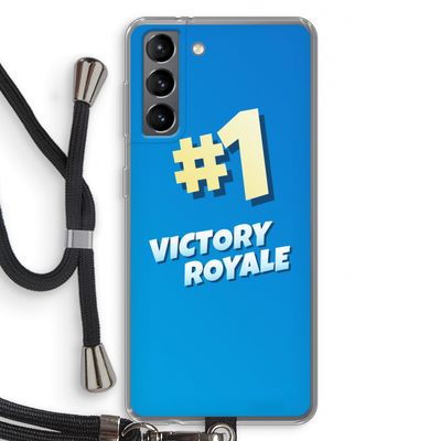 Victory Royale: Samsung Galaxy S21 Transparant Hoesje met koord