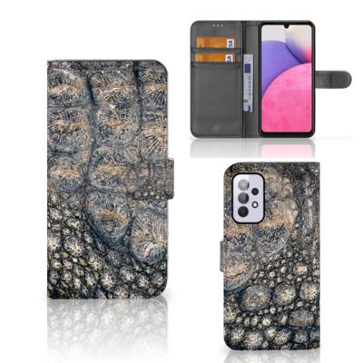 Samsung Galaxy A33 5G | Telefoonhoesje | Met pasjeshouder | Krokodillenprint