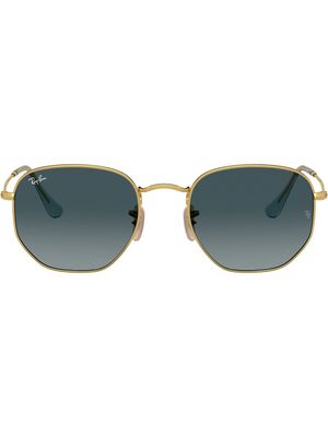 Ray-Ban lunettes de soleil à monture hexagonale - Or