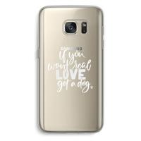 Partner in crime: Samsung Galaxy S7 Transparant Hoesje