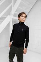 Vingino Knit Half Zip Sweater Kids Zwart - Maat 152 - Kleur: Zwart | Soccerfanshop