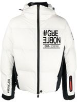 Moncler Grenoble doudoune à logo imprimé - Blanc - thumbnail