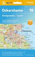Topografische kaart - Wandelkaart 19 Sverigeserien Oskarshamn | Norstedts