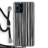 Stripes: Oppo Find X3 Transparant Hoesje met koord