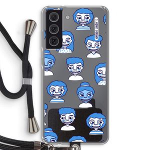 Gezichtjes: Samsung Galaxy S21 FE Transparant Hoesje met koord
