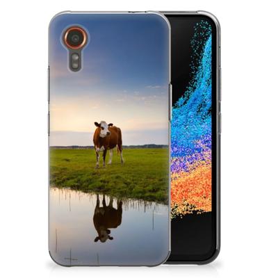 Samsung Galaxy Xcover 7 | TPU Hoesje | Koe Samsung Galaxy Xcover 7 | TPU Hoesje | Koe