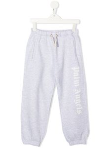 Palm Angels Kids pantalon de jogging en coton à logo imprimé - Gris