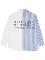 MM6 Maison Margiela chemise Spliced Numbers - Blanc - thumbnail