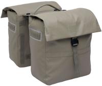 Dubbele fietstas New Looxs Leeds Double MIK 2.0 - 38 liter - 33 x 18 x 38 cm (2x) - Taupe