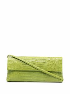 Nancy Gonzalez pochette à effet peau de crocodile - Vert