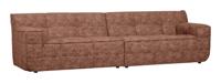 WOOOD 4-zits Bank 'Timor' Chenille, kleur Brick