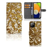 Wallet Case Samsung Galaxy A03 Barok Goud | Portemonnee hoesje Wallet Case Samsung Galaxy A03 Barok Goud | Portemonnee hoesje