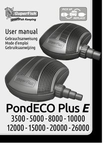 Superfish Pond Eco E 12.000 Rotor - Energiezuinige Vijverpomp, 12.000 L/U, Onderhoudsvriendelijk