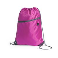 Gymtas - roze - sport rugtas - 8 liter - 44 cm - met extra voorvakje - polyester - rugzak