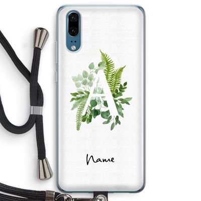Green Brush: Huawei P20 Transparant Hoesje met koord