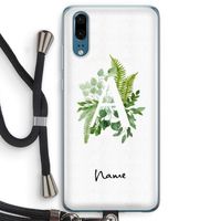 Green Brush: Huawei P20 Transparant Hoesje met koord
