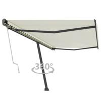 Luifel vrijstaand automatisch 500x350 cm crèmekleurig