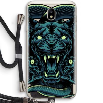 Cougar and Vipers: Samsung Galaxy J7 (2017) Transparant Hoesje met koord