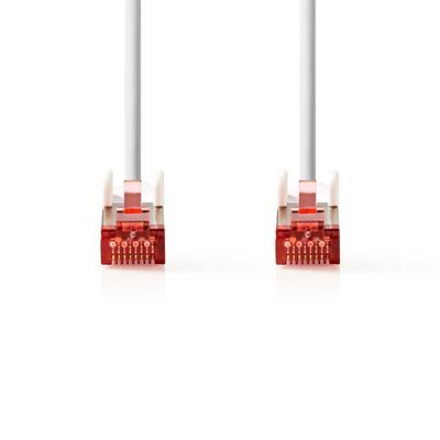 Nedis CAT6 Netwerkkabel | RJ45 Male | RJ45 Male | S/FTP | 0.25 m | Binnenshuis | Rond | LSZH | Wit | Doos - CCGB85221WT025