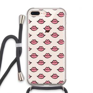 Lipjes: iPhone 7 PLUS Transparant Hoesje met koord