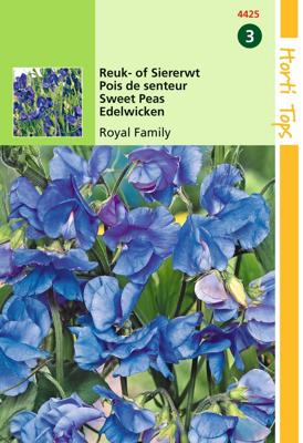 Lathyrus Odor. Royal Family Blauw - Hortitops