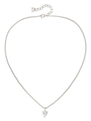 Nina Ricci collier à pendentif cœur (années 1980) - Argent