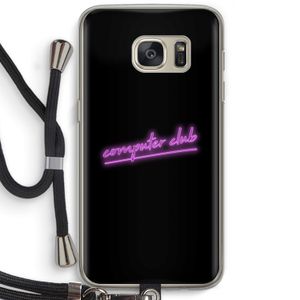 Vice Black: Samsung Galaxy S7 Transparant Hoesje met koord
