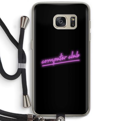 Vice Black: Samsung Galaxy S7 Transparant Hoesje met koord