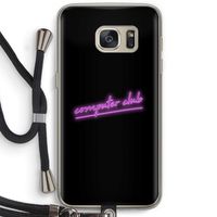 Vice Black: Samsung Galaxy S7 Transparant Hoesje met koord
