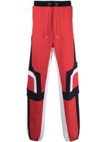 Balmain pantalon de jogging à lien de resserrage - Rouge - thumbnail