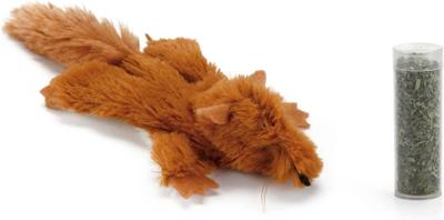 Beeztees Beeztees Kattenspeelgoed Catnip Knuffel Eekhoorn 14cmq