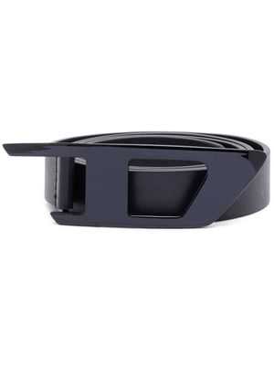 Diesel ceinture à boucle logo - Noir
