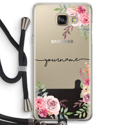 Rozen: Samsung Galaxy A5 (2016) Transparant Hoesje met koord